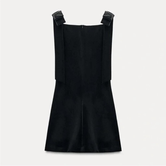 Zara VELVET BOWS DRESS - Picture 2 of 9